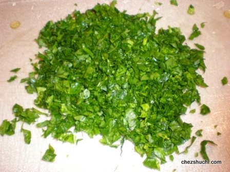 chopped spinach